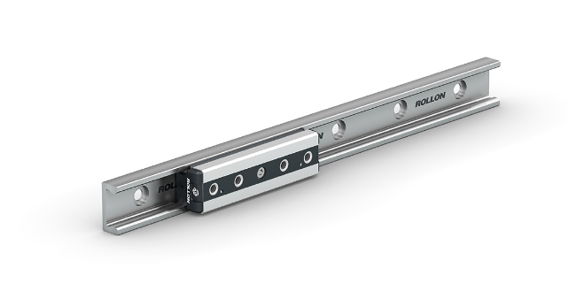 LINEAR COMPACT RAIL GUIDES FOR PALLETIZING